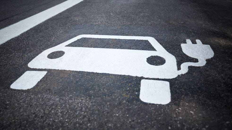 electric vehicle road marking